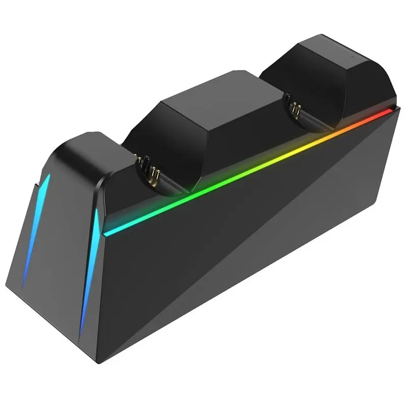 A33T-For PS5 Подставка для зарядки с двумя слотами для беспроводных контроллеров PS5 с RGB-подсветкой, контактная зарядная база, черная
A33T-For PS5 Подставка для зарядки с двумя слотами для беспроводных контроллеров PS5 с RGB-подсветкой, контактная зарядная база, черная