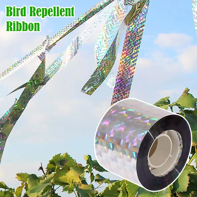 Bird Reflective Tape Repellent Pigeons Away Ribbon Anti Bird Laser Flash Tape Double Sided Garden Orchard Bird-proof Scare Tapes
Bird Reflective Tape Repellent Pigeons Away Ribbon Anti Bird Laser Flash Tape Double Sided Garden Orchard Bird-proof Scare Tapes