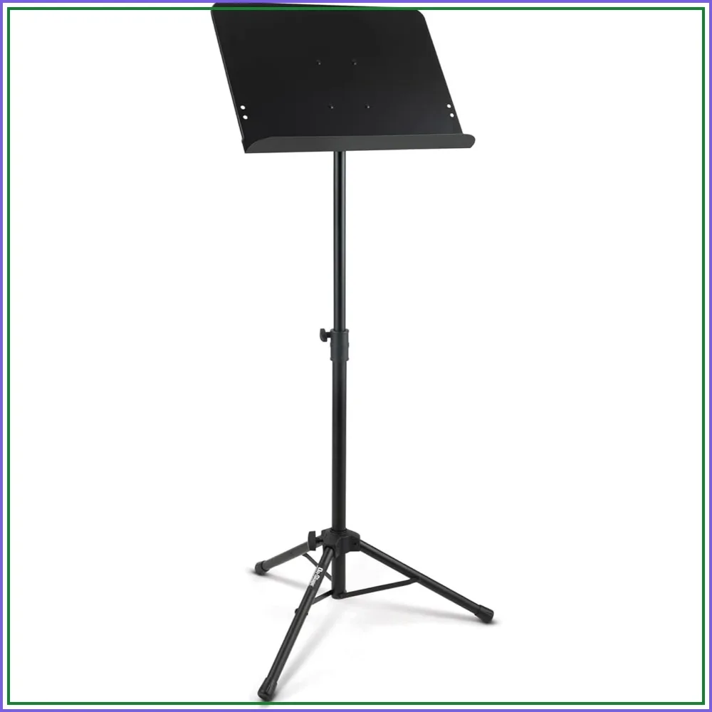 Professional Grade Folding Orchestral Sheet Music Stand, Heavy-Duty, Portable, Adjustable Height, Black
Professional Grade Folding Orchestral Sheet Music Stand, Heavy-Duty, Portable, Adjustable Height, Black