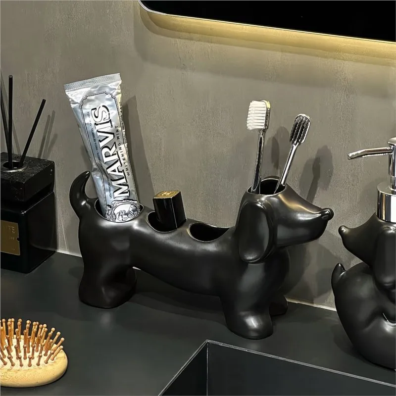 Creative Dog Shaped Electric Toothbrush Ceramic Dental Tool Home Sink Toothpaste Storage Rack Organizer Toothbrush Holder ZI659
Creative Dog Shaped Electric Toothbrush Ceramic Dental Tool Home Sink Toothpaste Storage Rack Organizer Toothbrush Holder ZI659
