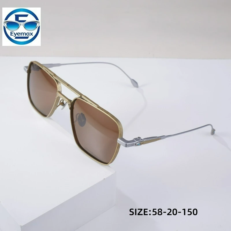 Trendy Retro Pilot Pure Titanium Sunglasses Men Women Classic Metal Double Bridge Brown Lens SunGlasses UV Protection Streetwear
Trendy Retro Pilot Pure Titanium Sunglasses Men Women Classic Metal Double Bridge Brown Lens SunGlasses UV Protection Streetwear