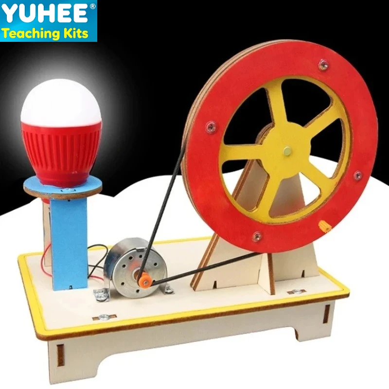 Wooden Physics Science Experiment Hand-cranked Generator DIY Material Kit for Kids Creative Invention
Wooden Physics Science Experiment Hand-cranked Generator DIY Material Kit for Kids Creative Invention