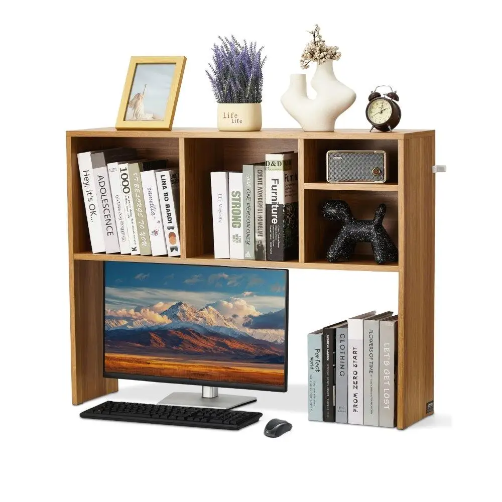 Desktop Bookshelf 1 Tier Wood Desktop Storage Organizer 37x9.4x28.7 inches for office Home Dorm Anti-Slip Feet Pads
Desktop Bookshelf 1 Tier Wood Desktop Storage Organizer 37x9.4x28.7 inches for office Home Dorm Anti-Slip Feet Pads