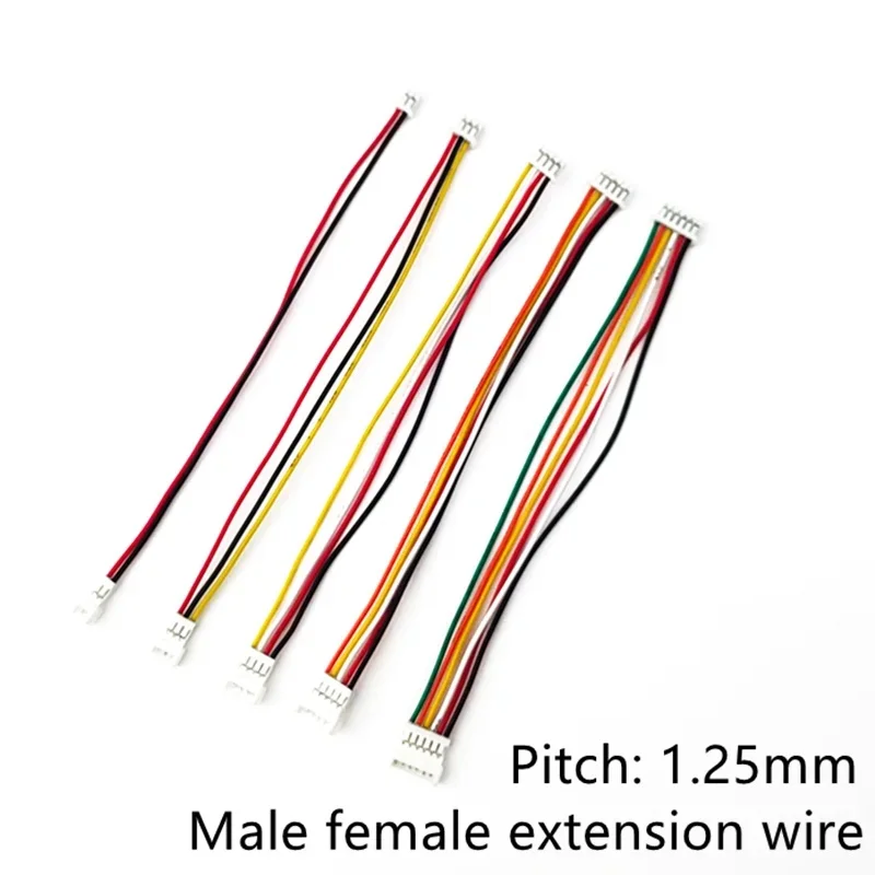 5PCS JST 1. 25mm Male Female Extension Wire 2p 3p 4p 5p 6p Double Head Air Connection Cable Pair Plug Electronic Terminal Line
5PCS JST 1. 25mm Male Female Extension Wire 2p 3p 4p 5p 6p Double Head Air Connection Cable Pair Plug Electronic Terminal Line