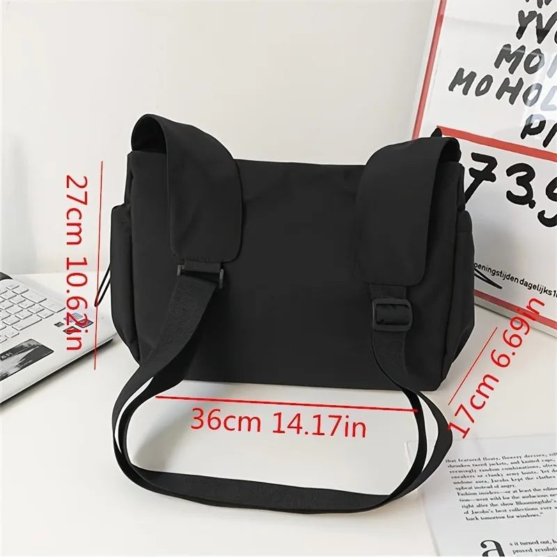 Модная сумка через плечо большой вместимости, однотонная универсальная холщовая сумка унисекс в студенческом стиле в стиле ретро, подходит для поездок на работу
Модная сумка через плечо большой вместимости, однотонная универсальная холщовая сумка унисекс в студенческом стиле в стиле ретро, подходит для поездок на работу