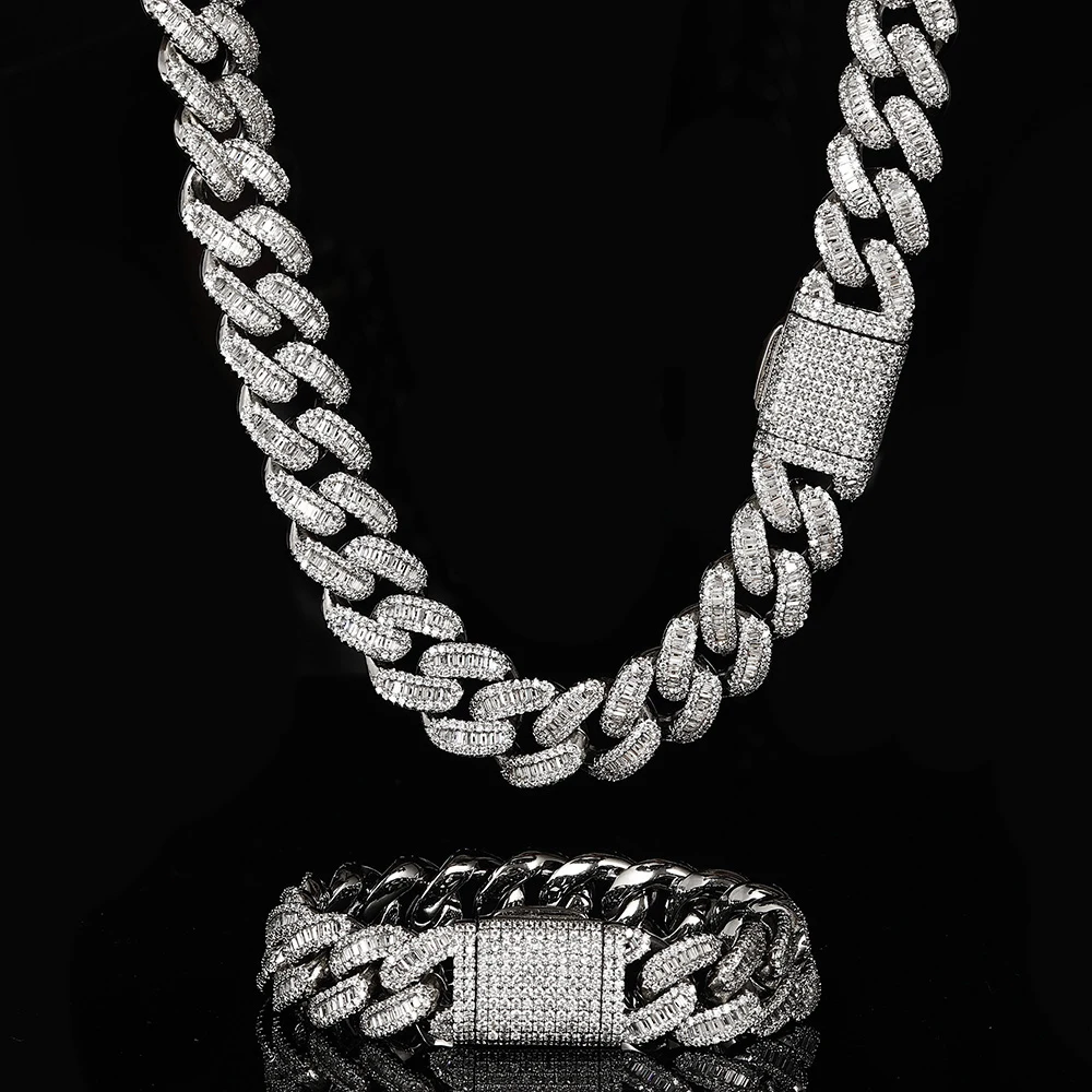 Hip Hop Cuban Link Chain Necklace for Men Women Iced Out Bling Full Zircon Miami Cuban Choker Jewelry Width 15MM
Hip Hop Cuban Link Chain Necklace for Men Women Iced Out Bling Full Zircon Miami Cuban Choker Jewelry Width 15MM