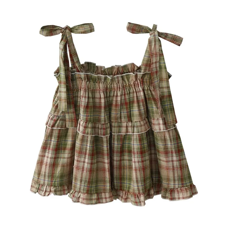 Y2K Hot Women Summer Acubi Japan Vintage Gyaru Tanks & Camis Lace Up Green Crop Top Plaid Strap Sleeveless Tank Tops Clothes
Y2K Hot Women Summer Acubi Japan Vintage Gyaru Tanks & Camis Lace Up Green Crop Top Plaid Strap Sleeveless Tank Tops Clothes