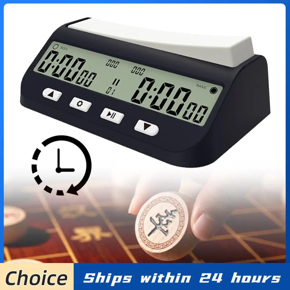 Chess Clock with Basic Delay and Positive Time Features Digital Chess Timer Portable Digital Chess Clock for Board Games