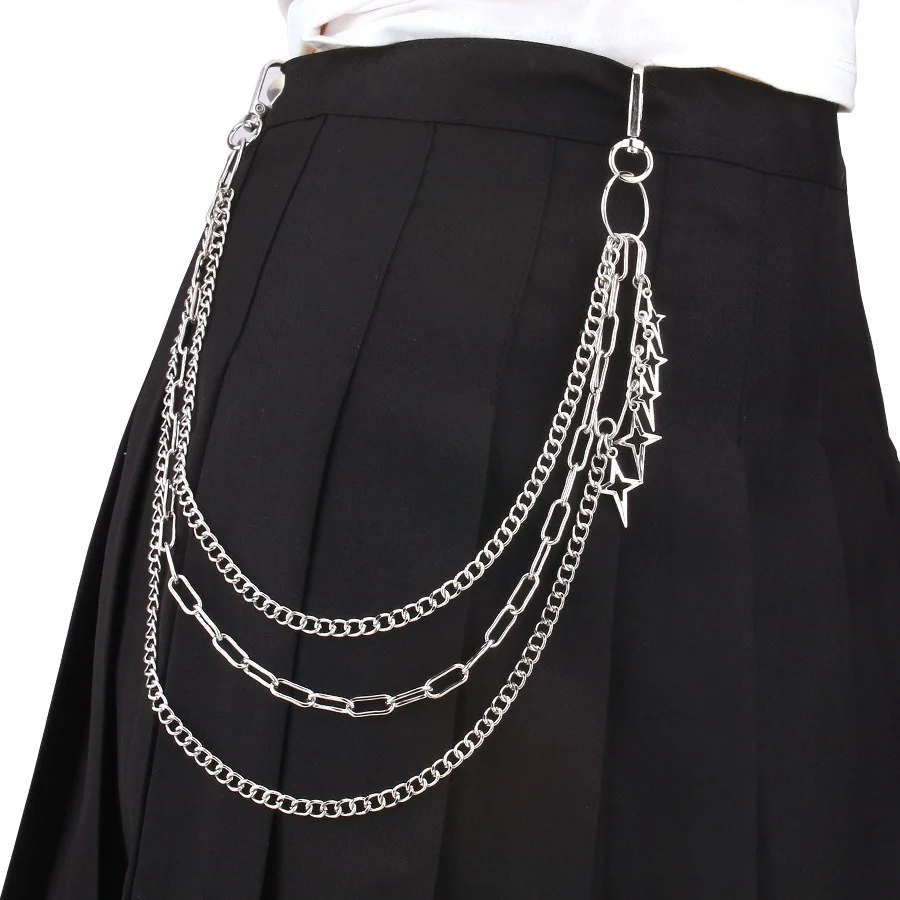 1 piece of hip-hop rapper punk three-layer star pendant pants chain suitable for pairing with party jeans
1 piece of hip-hop rapper punk three-layer star pendant pants chain suitable for pairing with party jeans