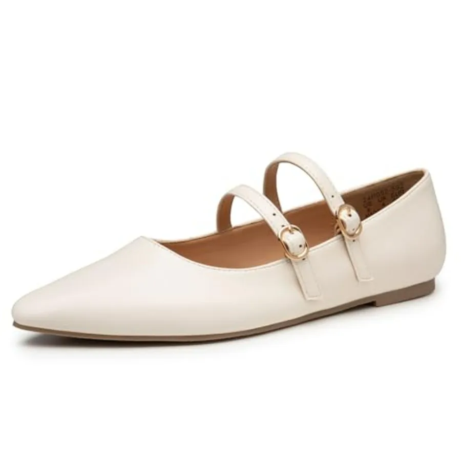 Trary Flats for Women Mary Jane Shoes Women Closed Pointed Toe Ballet Flats Comfortable Slip on Dressy Adjustable Strap Cute Wa
Trary Flats for Women Mary Jane Shoes Women Closed Pointed Toe Ballet Flats Comfortable Slip on Dressy Adjustable Strap Cute Wa