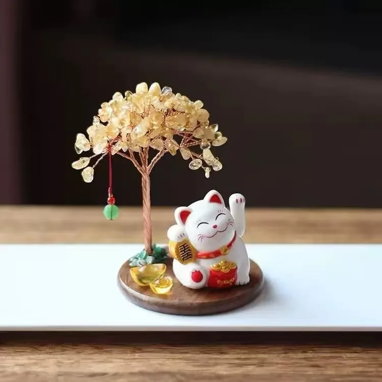 Creative Lucky Cat Natural Crystal Stone Trees Ornaments Home Office Wedding Decorations Cute Men Women Birthday Party Gift Car
Creative Lucky Cat Natural Crystal Stone Trees Ornaments Home Office Wedding Decorations Cute Men Women Birthday Party Gift Car