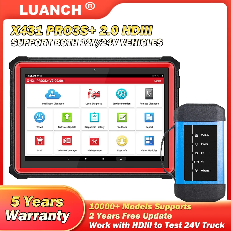 Диагностический сканер LAUNCH X431 PRO3S + 2,0 HDIII OBD, диагностический сканер для автомобиля/грузовика, онлайн-программатор ключей, Полная диагностика
Диагностический сканер LAUNCH X431 PRO3S + 2,0 HDIII OBD, диагностический сканер для автомобиля/грузовика, онлайн-программатор ключей, Полная диагностика