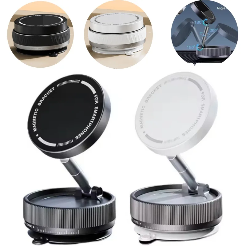 360 Degree Rotation Vacuum Suction Magnetic Phone Holder Handsfree Magnetic Foldable Phone Mount Universal Car Bracket Car Parts
360 Degree Rotation Vacuum Suction Magnetic Phone Holder Handsfree Magnetic Foldable Phone Mount Universal Car Bracket Car Parts