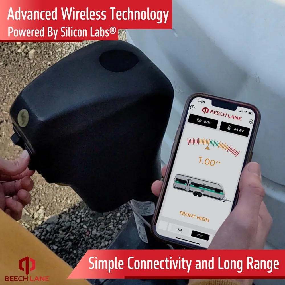 Wireless RV Leveling System, User-Friendly Phone App With Real-Time Precise Leveling Measurements
Wireless RV Leveling System, User-Friendly Phone App With Real-Time Precise Leveling Measurements