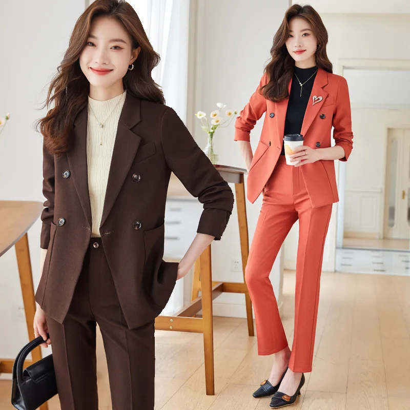 Brown Blazer Women's Autumn and Winter Casual Lightly Mature Women's Clothing High-End Temperament Formal Occasion Business Suit
Brown Blazer Women's Autumn and Winter Casual Lightly Mature Women's Clothing High-End Temperament Formal Occasion Business Suit