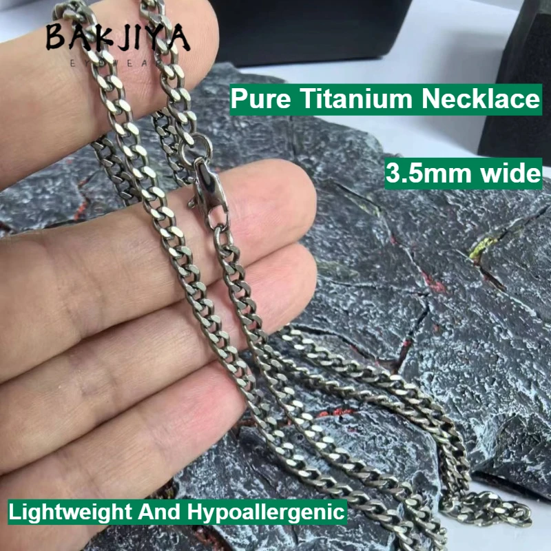 Цепочка-колье из чистого титана 3,5 мм, витая, в стиле кубинского плетения, для мужчин и женщин, легкая, гипоаллергенная, роскошное ювелирное украшение, подарок в стиле хип-хоп
Цепочка-колье из чистого титана 3,5 мм, витая, в стиле кубинского плетения, для мужчин и женщин, легкая, гипоаллергенная, роскошное ювелирное украшение, подарок в стиле хип-хоп