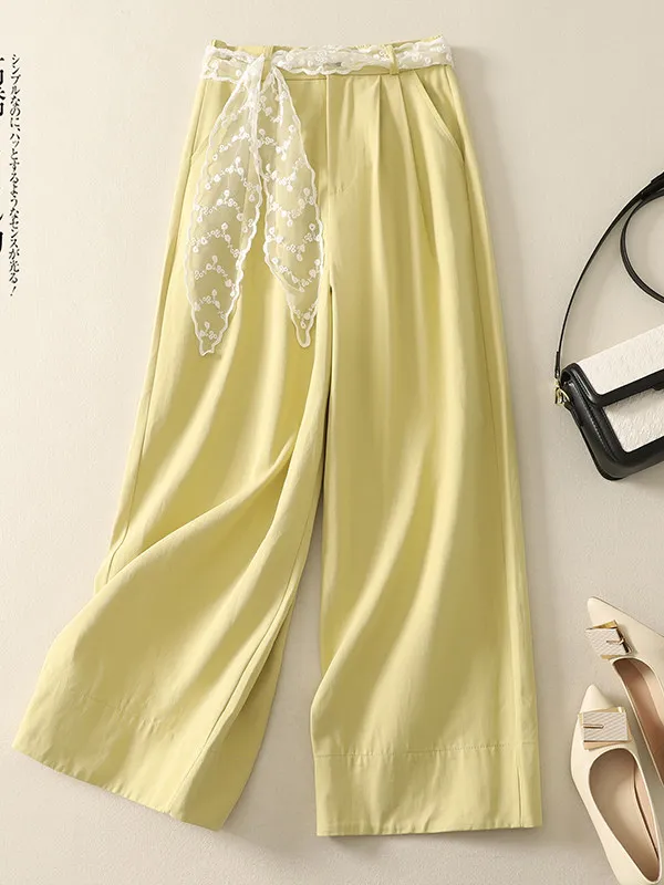 Loose Straight Leg Pants plus Size Women's Summer Fashionable Ageless Artistic Trousers High Waist Casual Pure Color
Loose Straight Leg Pants plus Size Women's Summer Fashionable Ageless Artistic Trousers High Waist Casual Pure Color