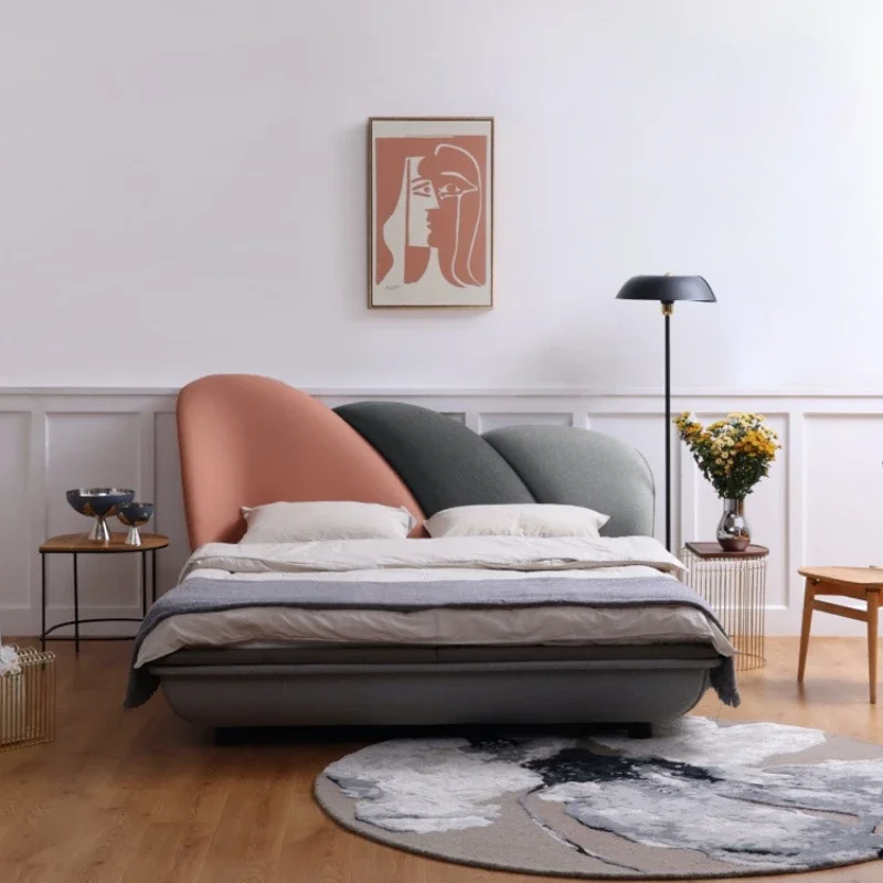 Cloud Shadow Fabric Bed Double 1.8m Master bedroom can be stored upholstered
Cloud Shadow Fabric Bed Double 1.8m Master bedroom can be stored upholstered