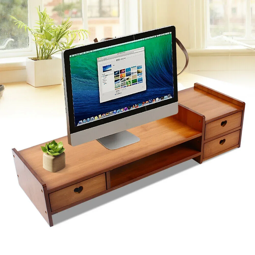Bamboo Wood Monitor Stand with Drawer – Practical Desk Organizer & Storage Solution
Bamboo Wood Monitor Stand with Drawer – Practical Desk Organizer & Storage Solution