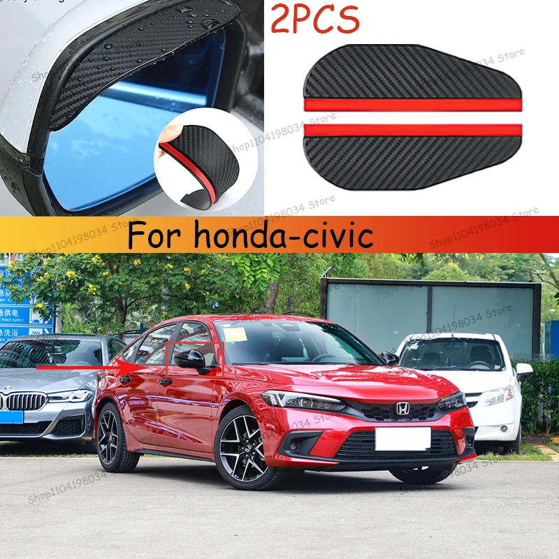 For honda-civic Car 2PCS Carbon Fiber Sun Visor Shade Cover Car Rearview Mirror Rain Eyebrow Protector Clear Vision
For honda-civic Car 2PCS Carbon Fiber Sun Visor Shade Cover Car Rearview Mirror Rain Eyebrow Protector Clear Vision