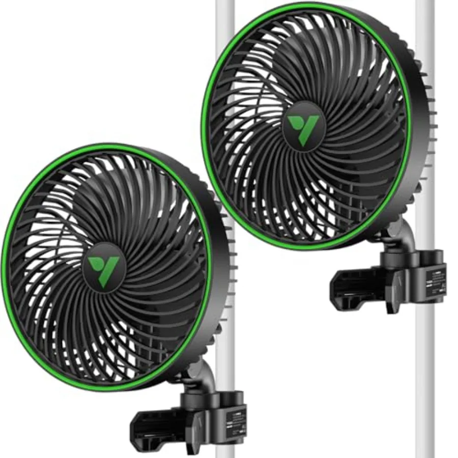 Hydroponics circulation cooling grow tent clip fan, 6-inch EC motor with smart control and local timer, black, weatherproof IP5
Hydroponics circulation cooling grow tent clip fan, 6-inch EC motor with smart control and local timer, black, weatherproof IP5