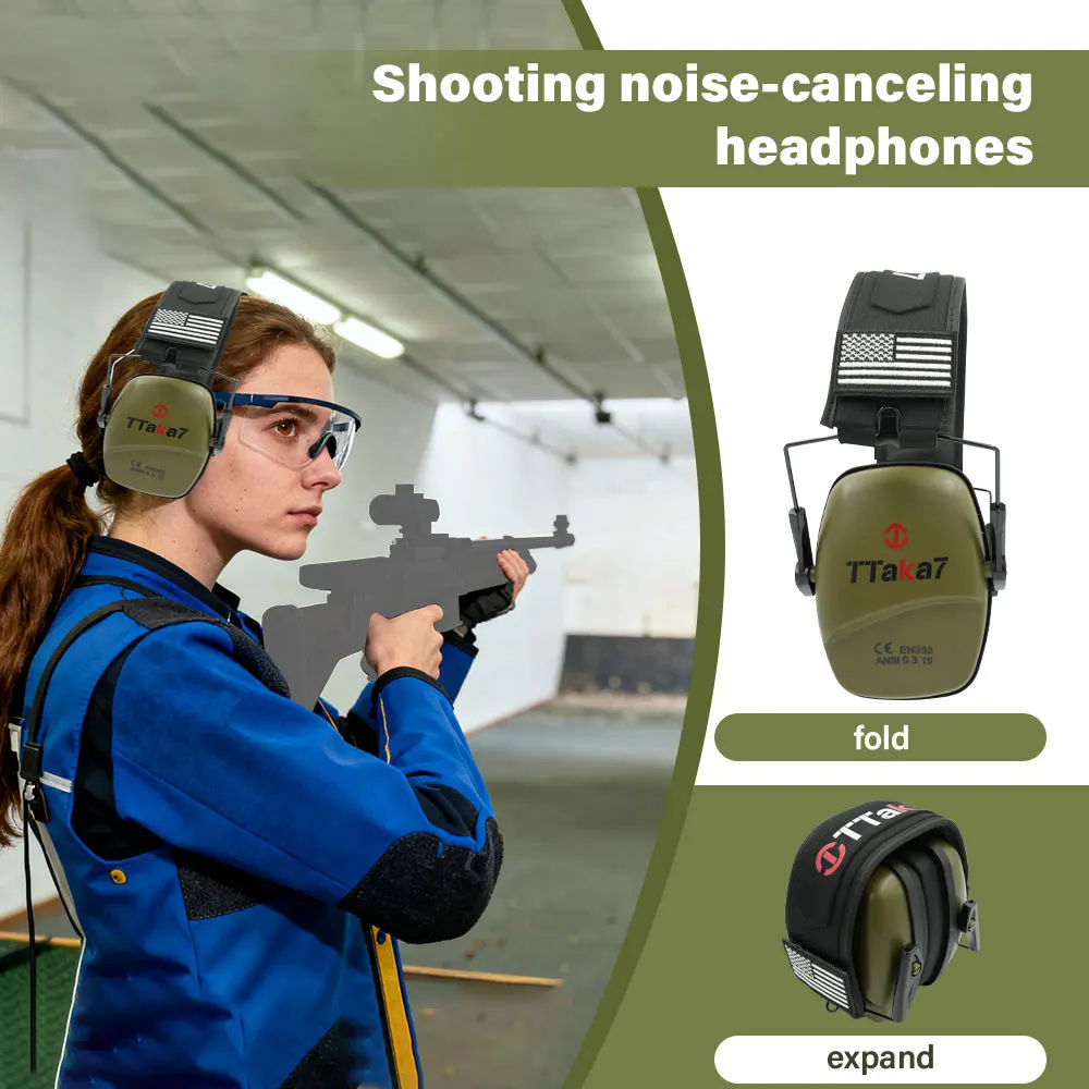 TTAKA7 Outdoor Tactical Electronic Shooting Earmuff Outdoor Sports Anti-noise Headset Impact Sound Amplification Hearing
TTAKA7 Outdoor Tactical Electronic Shooting Earmuff Outdoor Sports Anti-noise Headset Impact Sound Amplification Hearing