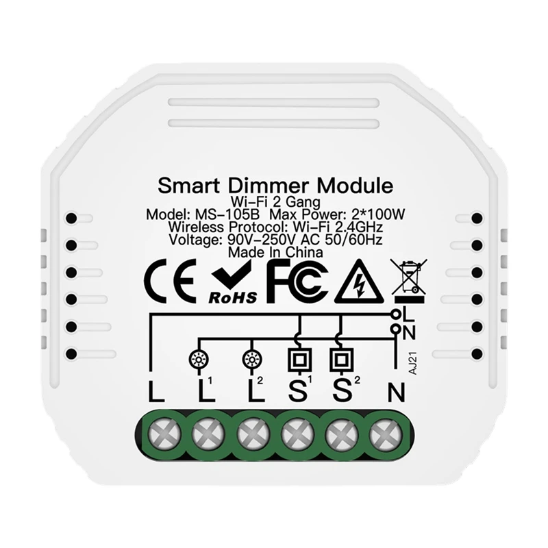 DIY Smart Wifi LED Dimmer Switch 2 Way Switch Voice Dimming Smart Switch For Smart Life Alexa Tuya APP
DIY Smart Wifi LED Dimmer Switch 2 Way Switch Voice Dimming Smart Switch For Smart Life Alexa Tuya APP