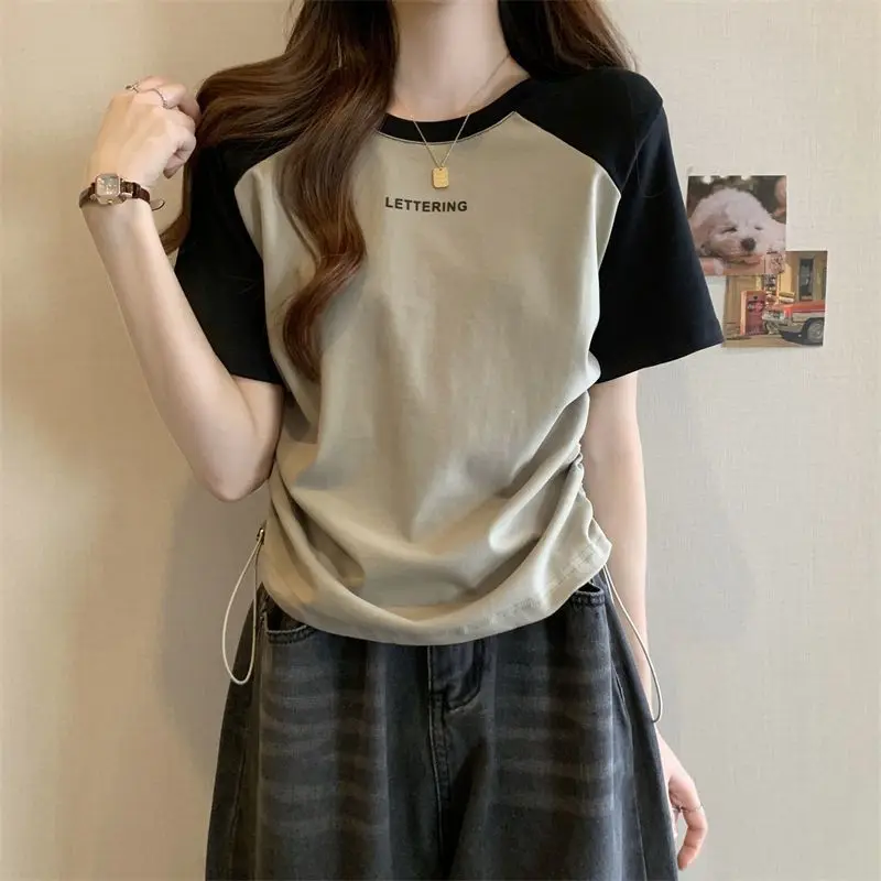 Spring and Summer Plus Size Women's New Loose Slimming Noble Lady Style Short Sleeve T-shirt for Inner and Outer Wear
Spring and Summer Plus Size Women's New Loose Slimming Noble Lady Style Short Sleeve T-shirt for Inner and Outer Wear