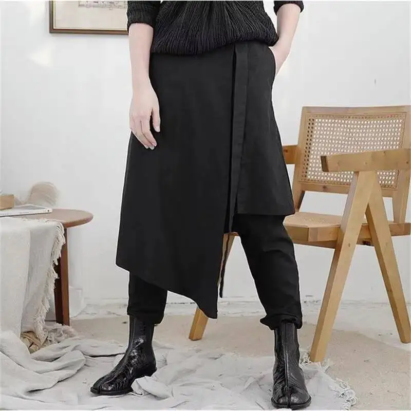 Ladies Pant Skirt Small Foot Pants New Irregular False Two Design Loose Large Size Leisure Radish Pants
Ladies Pant Skirt Small Foot Pants New Irregular False Two Design Loose Large Size Leisure Radish Pants