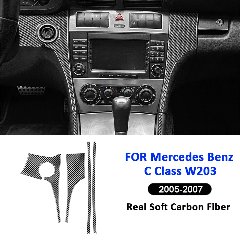 Carbon Fiber Car Center Console Multifunction Panel Frame Trim Strip Decoration Sticker For Mercedes Benz C Class W203 2005-2007
Carbon Fiber Car Center Console Multifunction Panel Frame Trim Strip Decoration Sticker For Mercedes Benz C Class W203 2005-2007