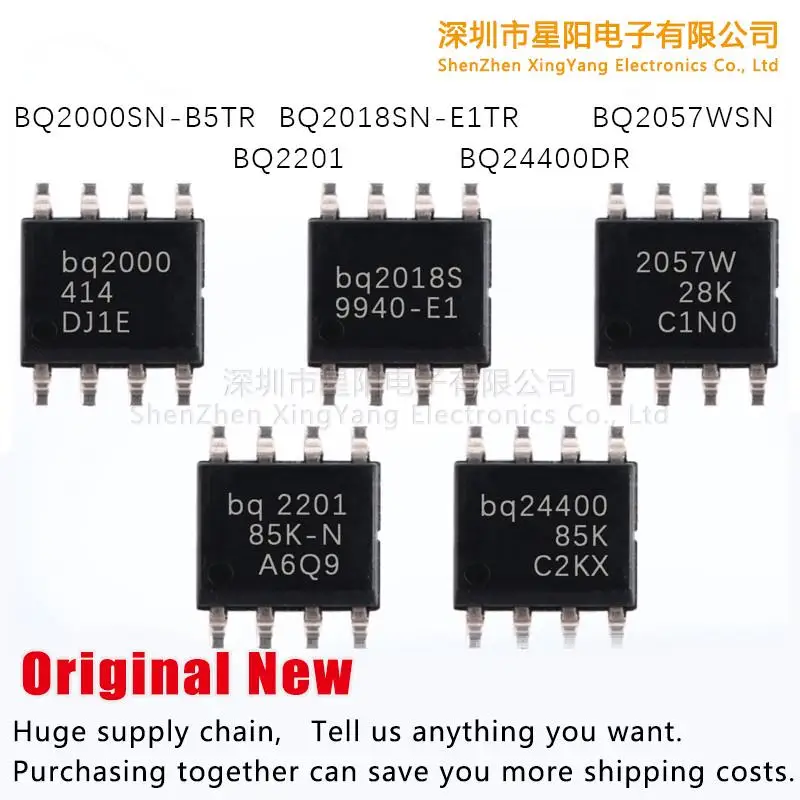 Новый оригинальный BQ2057WSN BQ2000SN - B5 / BQ2018SN - E1TR BQ24400DR BQ2201
Новый оригинальный BQ2057WSN BQ2000SN - B5 / BQ2018SN - E1TR BQ24400DR BQ2201