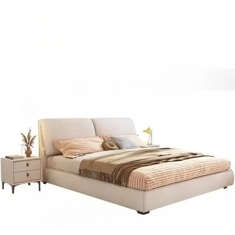Bed Design Beige Minimalist Japanese Pliable Double Bed Frame Furniture Home
Bed Design Beige Minimalist Japanese Pliable Double Bed Frame Furniture Home