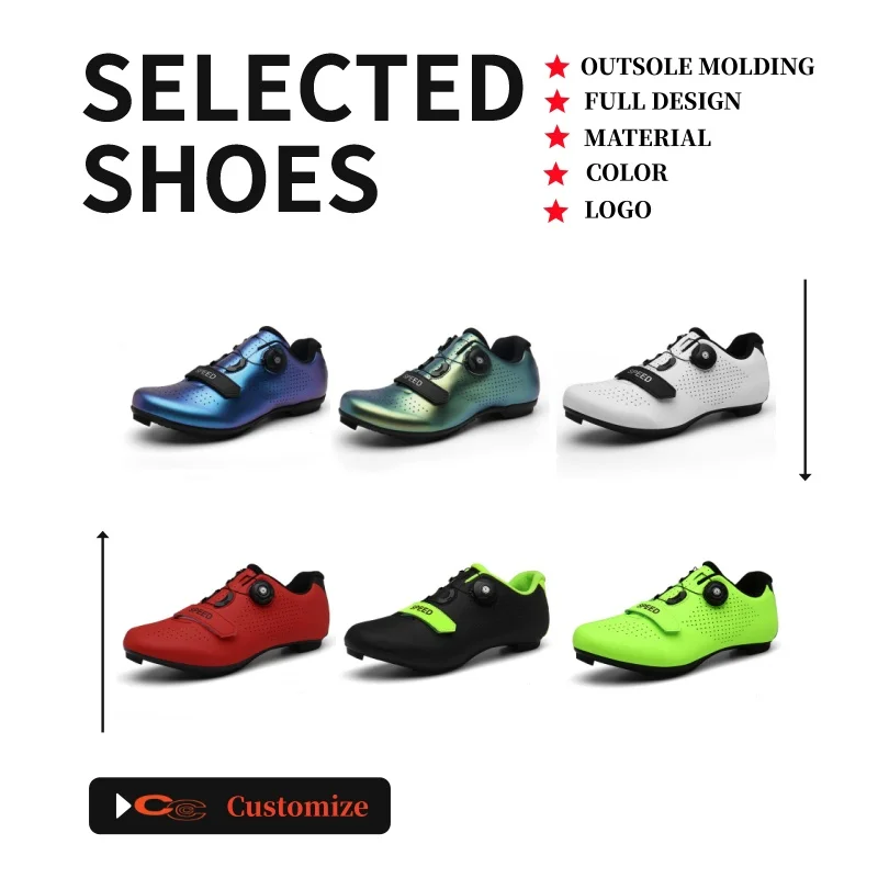 Fashion Customized Men's and Women's Cycling Shoes, PU Upper Cotton Lining, Moisture Wicking, Light and Breathable
Fashion Customized Men's and Women's Cycling Shoes, PU Upper Cotton Lining, Moisture Wicking, Light and Breathable