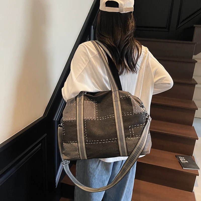 Patchwork Denim Women's Bag School Shoulder Bag Jeans Messenger Bag Y2K Eco Bag Korean Shopper Tote Bag Quilted Handbag Mailbag
Patchwork Denim Women's Bag School Shoulder Bag Jeans Messenger Bag Y2K Eco Bag Korean Shopper Tote Bag Quilted Handbag Mailbag