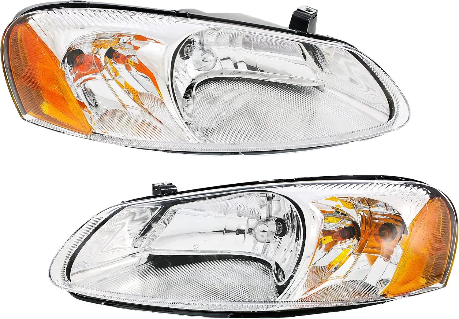 Driver and Passenger Side Headlight for Dodge Stratus 2001-2006 Halogen With bulb(s) 4-Door, Sedan Replaces# 4805820AD 4805820AA
Driver and Passenger Side Headlight for Dodge Stratus 2001-2006 Halogen With bulb(s) 4-Door, Sedan Replaces# 4805820AD 4805820AA