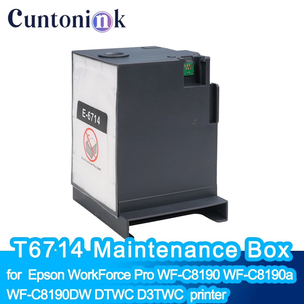 T6714 Коробка для обслуживания принтера Epson WorkForce Pro WF-C8190 WF-C8190a WF-C8190DW DTWC DTW D3TWC WF-C8610DWF WF-C8690
T6714 Коробка для обслуживания принтера Epson WorkForce Pro WF-C8190 WF-C8190a WF-C8190DW DTWC DTW D3TWC WF-C8610DWF WF-C8690