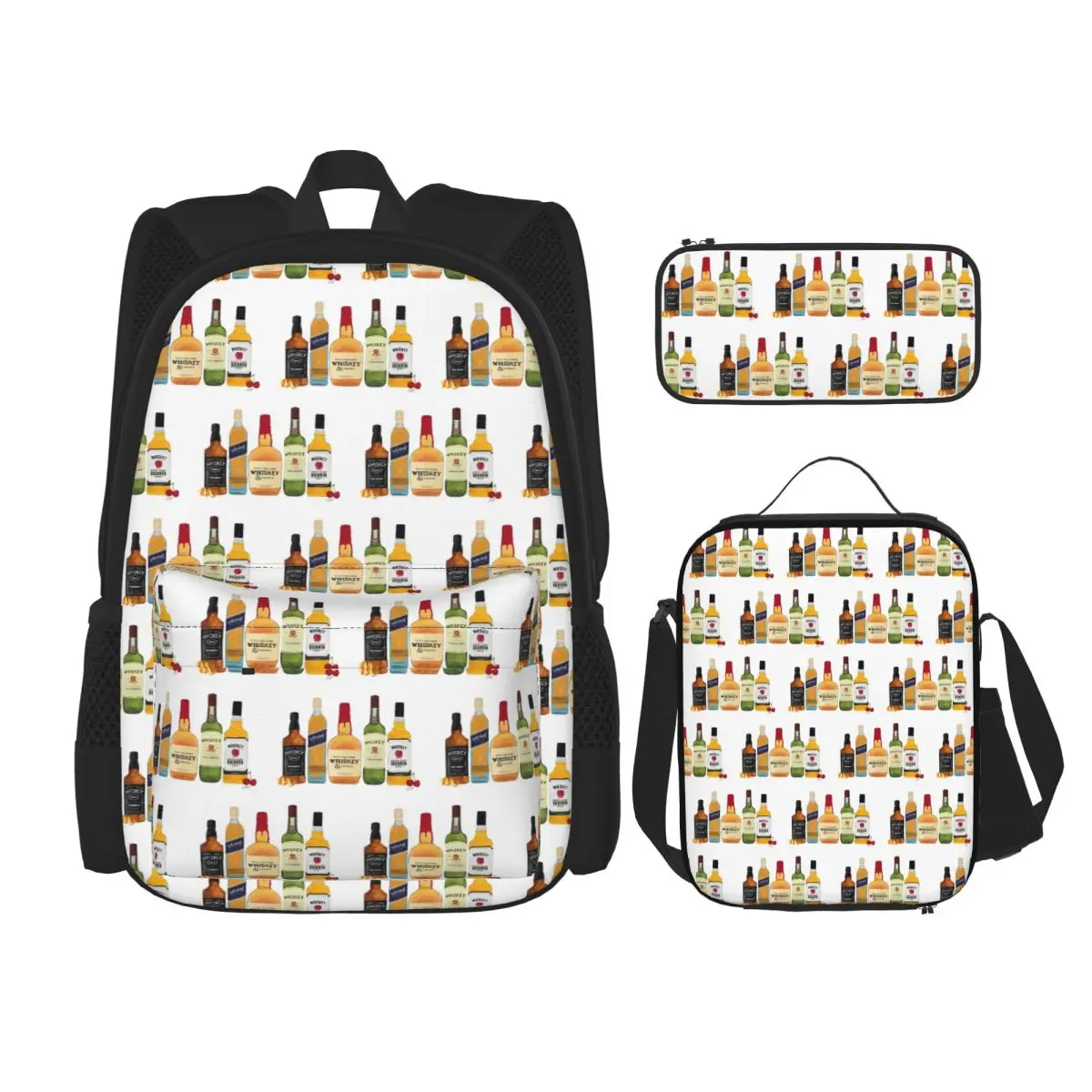 Whiskey Bottles Illustration Backpacks Children Bookbag School Bags Rucksack Lunch Bag Pen Bag Three-Piece Set
Whiskey Bottles Illustration Backpacks Children Bookbag School Bags Rucksack Lunch Bag Pen Bag Three-Piece Set