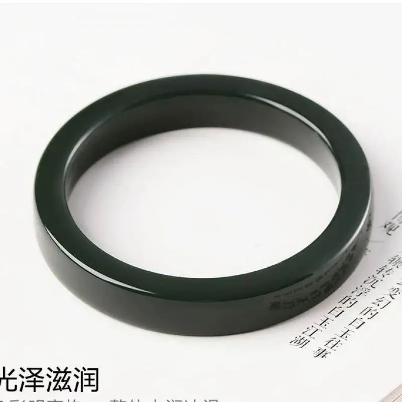 Natural Green Jade Bangle Nephrite Bracelet Women Healing Gemstone Fine Jewelry Genuine Chinese Hetian Jade Stone Square Bangles
Natural Green Jade Bangle Nephrite Bracelet Women Healing Gemstone Fine Jewelry Genuine Chinese Hetian Jade Stone Square Bangles