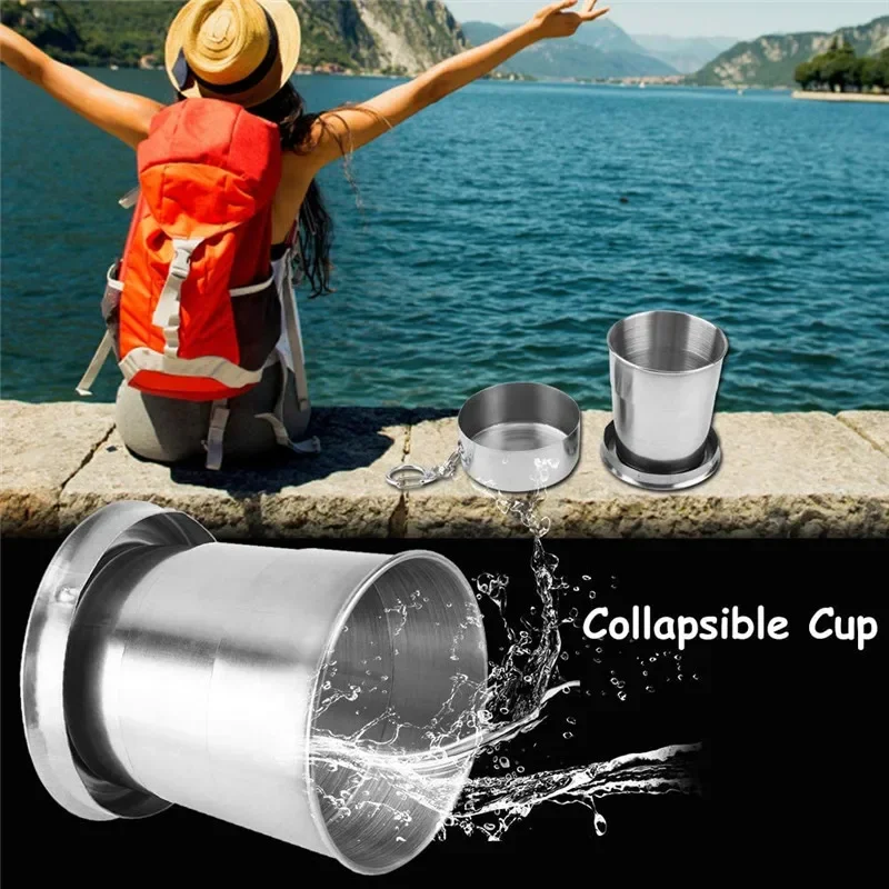 250ML Folding Cup Portable Collapsible Outdoor Travel Foldable Glass Key Chain Telescopic Retractable Coffee Drinking Keychain
250ML Folding Cup Portable Collapsible Outdoor Travel Foldable Glass Key Chain Telescopic Retractable Coffee Drinking Keychain