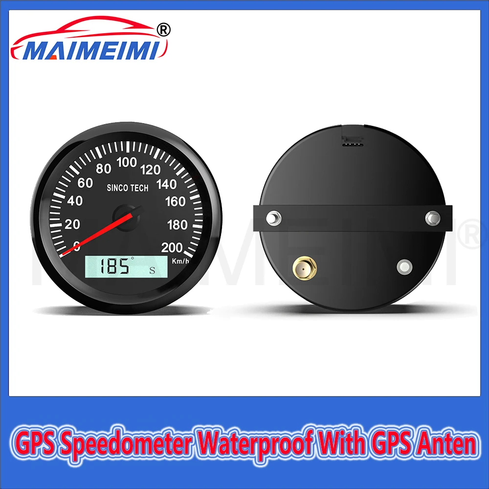 12V~24V Car Motorcycle Boat Yacht GPS Speedometer Waterproof With GPS Anten 85 mm LCD Display Speed meters 7 color backlight
12V~24V Car Motorcycle Boat Yacht GPS Speedometer Waterproof With GPS Anten 85 mm LCD Display Speed meters 7 color backlight