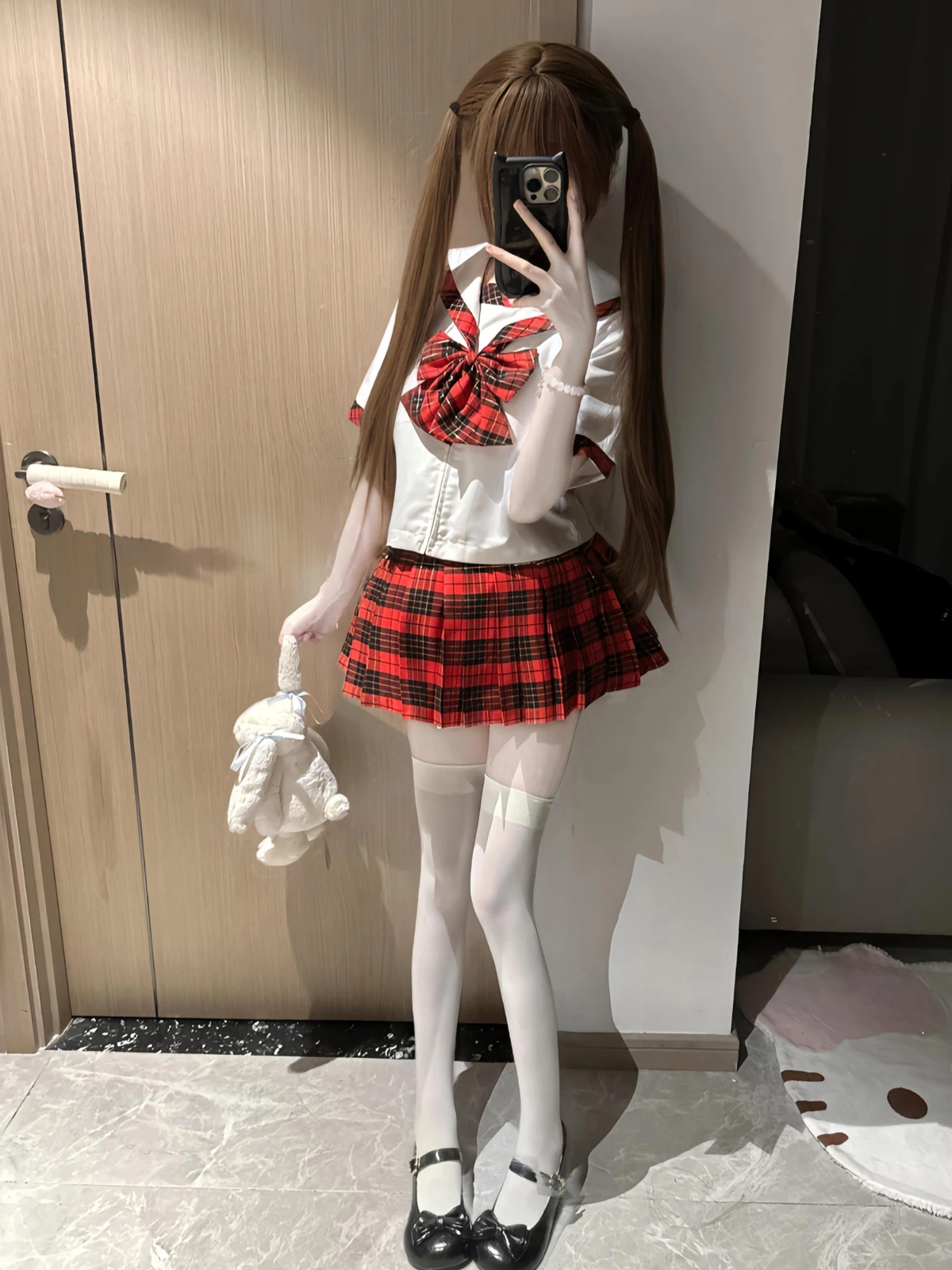 BL Renamed Scottish Red Grid Short Sleeve Pleated Skirt Sailor Suit JK Set Cute Girl Bow Tie Retro Style Japanese Anime Summe...
BL Renamed Scottish Red Grid Short Sleeve Pleated Skirt Sailor Suit JK Set Cute Girl Bow Tie Retro Style Japanese Anime Summe...