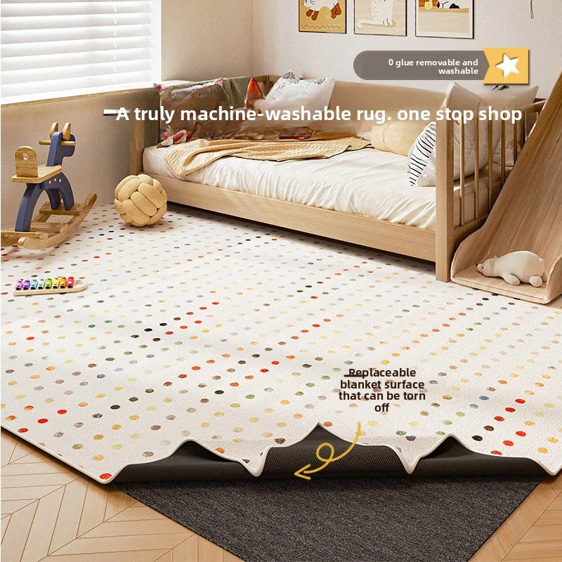 Colorful Dot Washable Rug, Removable Play Mat for Kids Bedroom & Playroom
Colorful Dot Washable Rug, Removable Play Mat for Kids Bedroom & Playroom