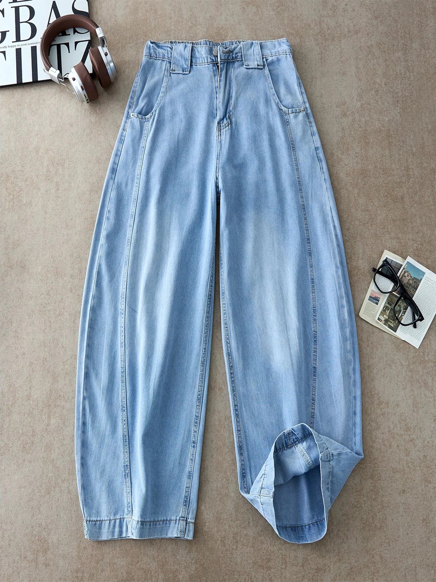 Cleanfit Men's Summer Thin Ice Silk Denim Jeans mid Waist Straight Leg Wide Leg Slant Cut Knife Cool Feeling Breathable
Cleanfit Men's Summer Thin Ice Silk Denim Jeans mid Waist Straight Leg Wide Leg Slant Cut Knife Cool Feeling Breathable