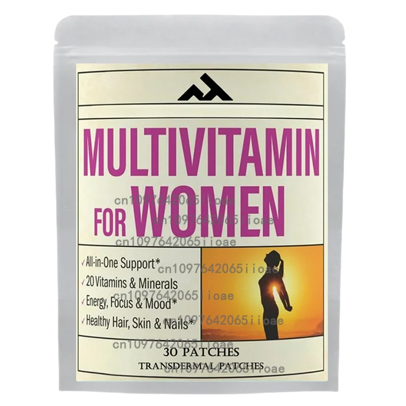 Womens Multivitamin Transdermal Patches with Vitamin A, B , C, D, and E, Calcium and Magnesium, Immune Support 30 Patches
Womens Multivitamin Transdermal Patches with Vitamin A, B , C, D, and E, Calcium and Magnesium, Immune Support 30 Patches