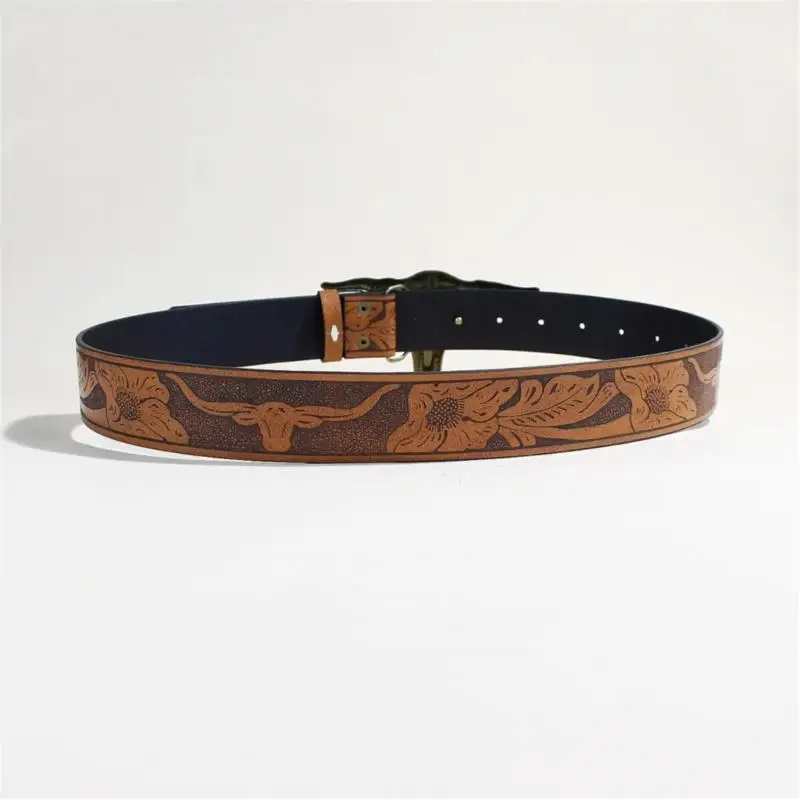 652F Waistband Engraved Buckles Unique Belt Soft Faux Leather Strap 90s Adjustable Waistband Unisex Daily Wear
652F Waistband Engraved Buckles Unique Belt Soft Faux Leather Strap 90s Adjustable Waistband Unisex Daily Wear