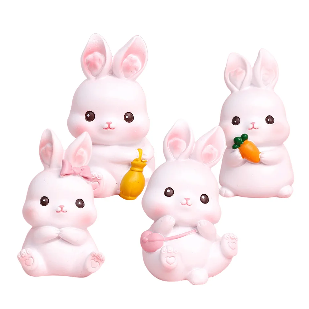 4 Pcs Rabbit Car Ornaments Resin Figurine Adorable Bunny Cake Decoration Desktop Home Car Decor Child Birthday Party
4 Pcs Rabbit Car Ornaments Resin Figurine Adorable Bunny Cake Decoration Desktop Home Car Decor Child Birthday Party