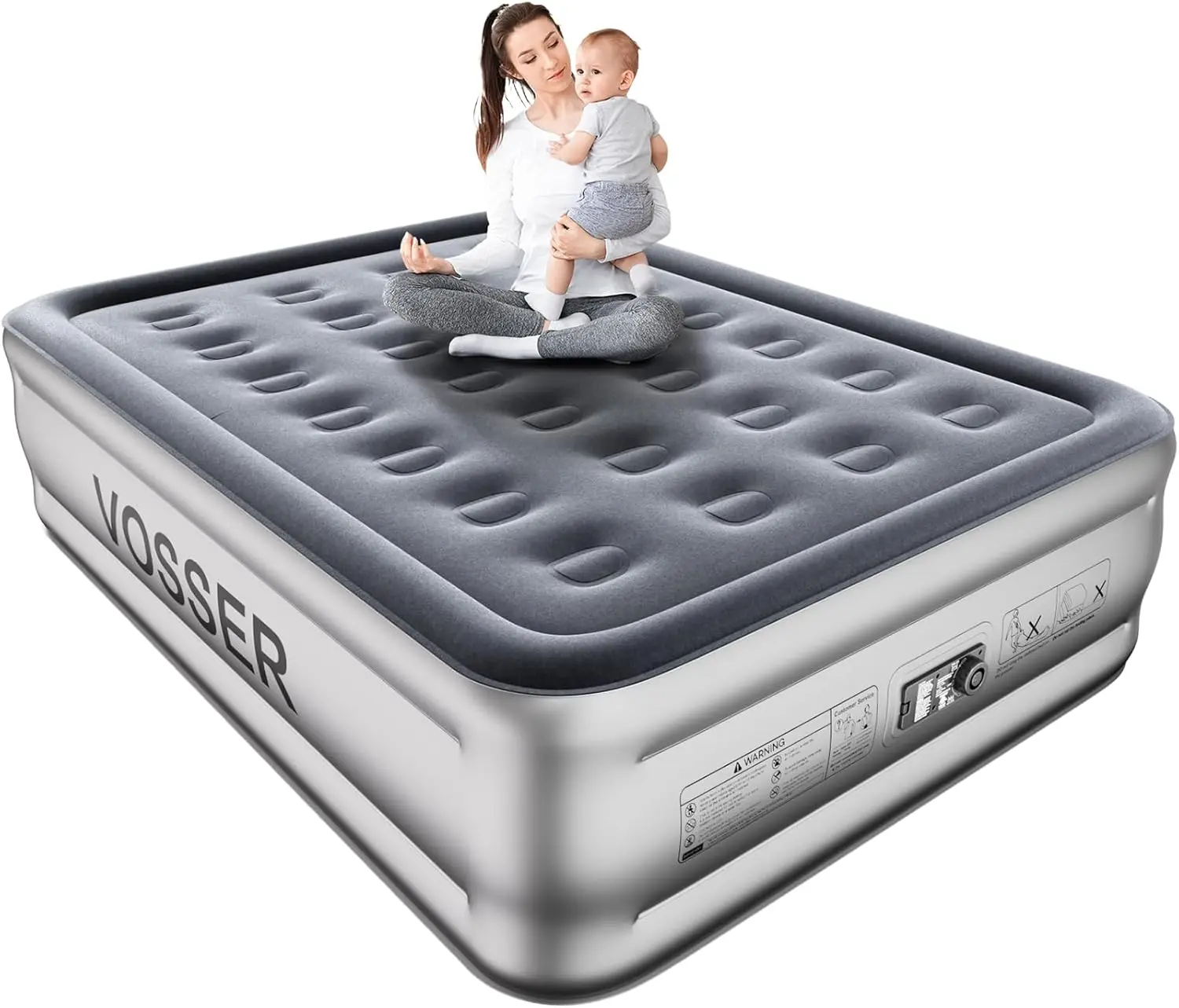 Air Mattress Full with Built in Pump, 18'' Blow Up Mattress Self Inflatable in 3 Mins, Portable Air Bed for Camping Floor
Air Mattress Full with Built in Pump, 18'' Blow Up Mattress Self Inflatable in 3 Mins, Portable Air Bed for Camping Floor