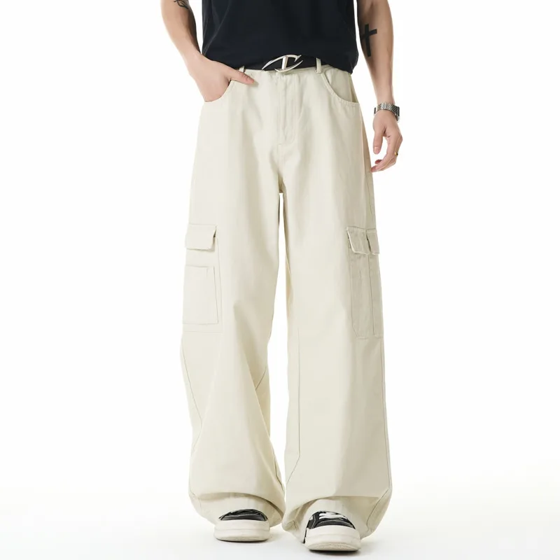 American Style Apricot Men's Paratrooper Cargo Pants Trendy Straight Loose Drape Casual Trousers Summer Bottoms
American Style Apricot Men's Paratrooper Cargo Pants Trendy Straight Loose Drape Casual Trousers Summer Bottoms