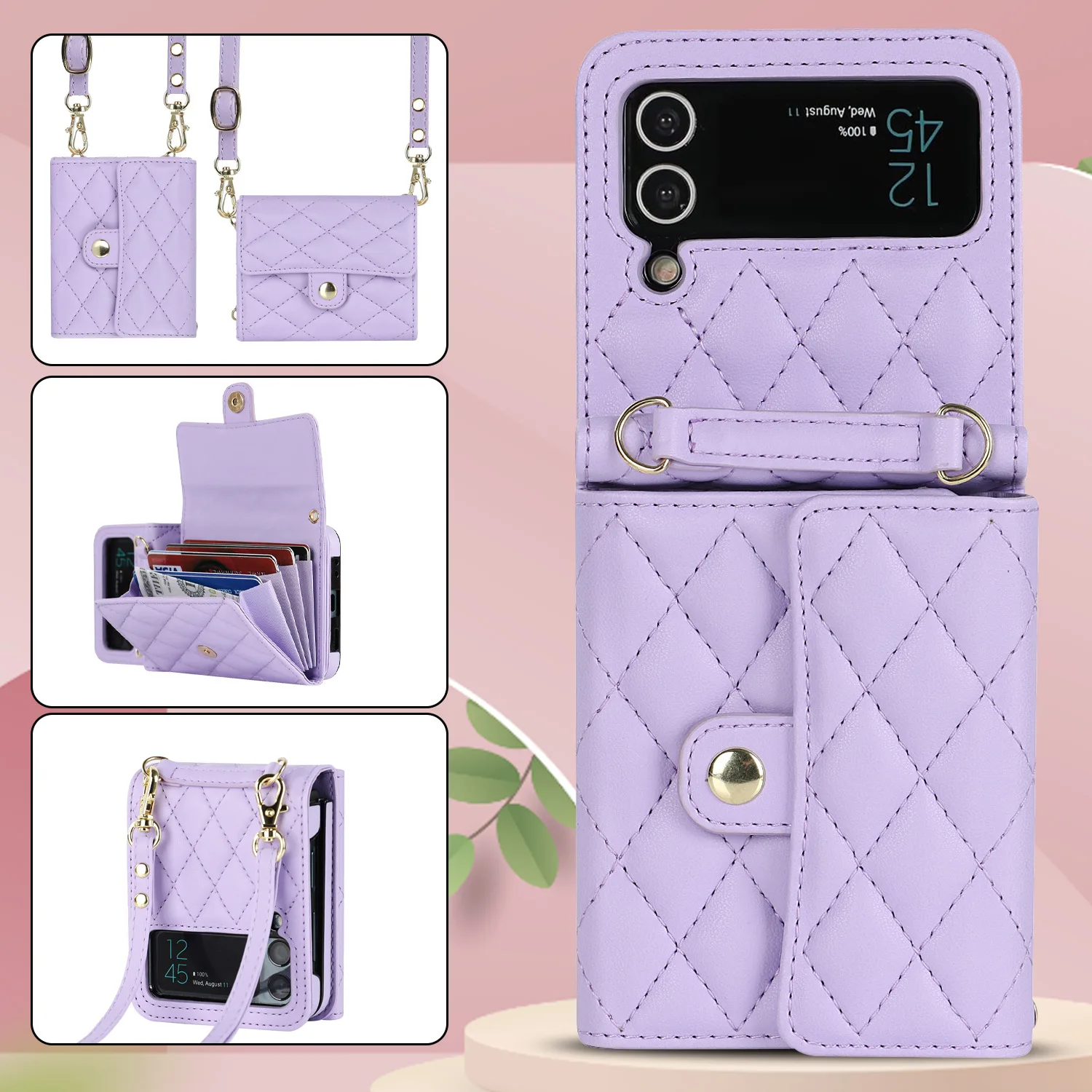 Phone Case For Samsung Galaxy Z Flip 7/6/5/4/3 New INS Wallet Card Case Sweet Dating Crossbody Bag Folding Protective Cover
Phone Case For Samsung Galaxy Z Flip 7/6/5/4/3 New INS Wallet Card Case Sweet Dating Crossbody Bag Folding Protective Cover