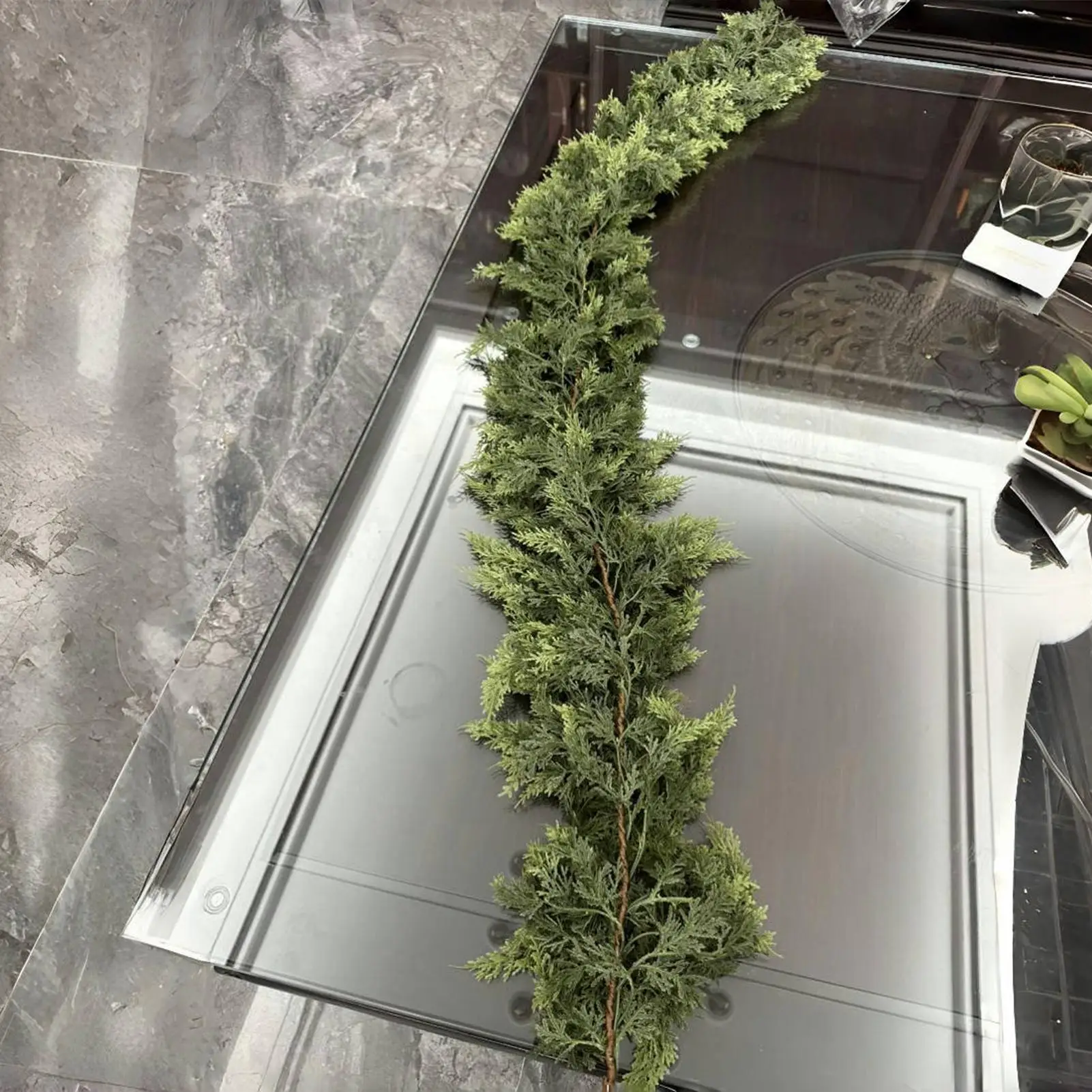 Christmas Cedar Garland Realistic Artificial Green Faux Cedar Garland 5.91 Feet Fireplace Mantel Greenery Decor
Christmas Cedar Garland Realistic Artificial Green Faux Cedar Garland 5.91 Feet Fireplace Mantel Greenery Decor